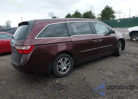 2012 Honda Odyssey Ex-L из США, поврежденный, VIN 5FNRL5H65CB045896